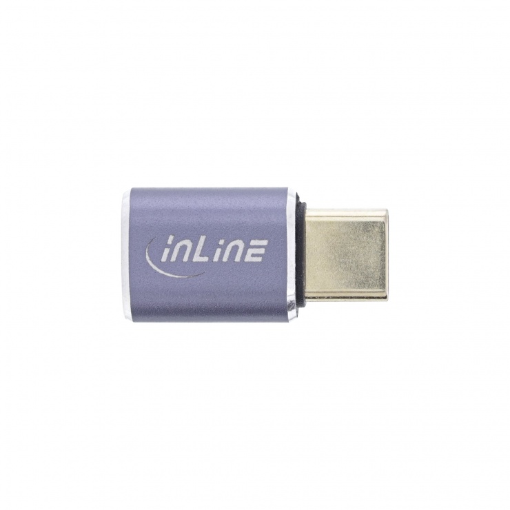 Imagine Adaptor USB 4 type C 8K60Hz/240W T-M metalic, InLine IL35900A