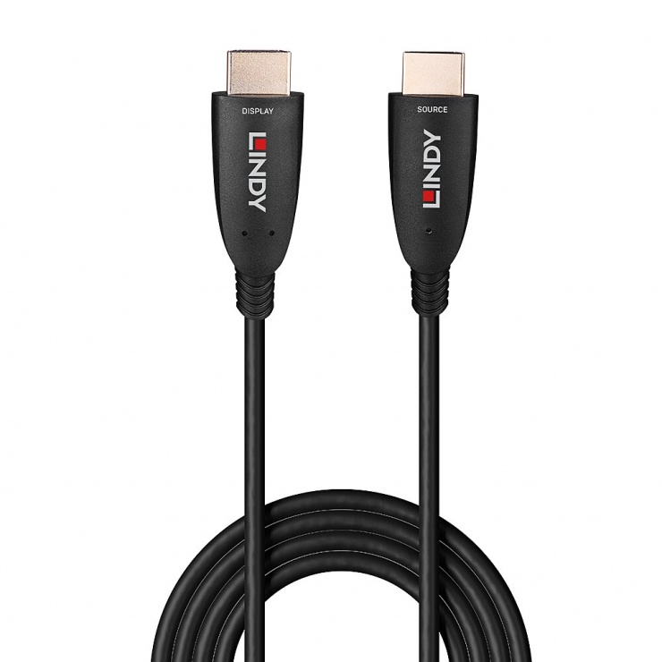 Imagine Cablu fibra optica AOC HDMI 8K60Hz/4K120Hz HDR10+ T-T 10m, Lindy L38510