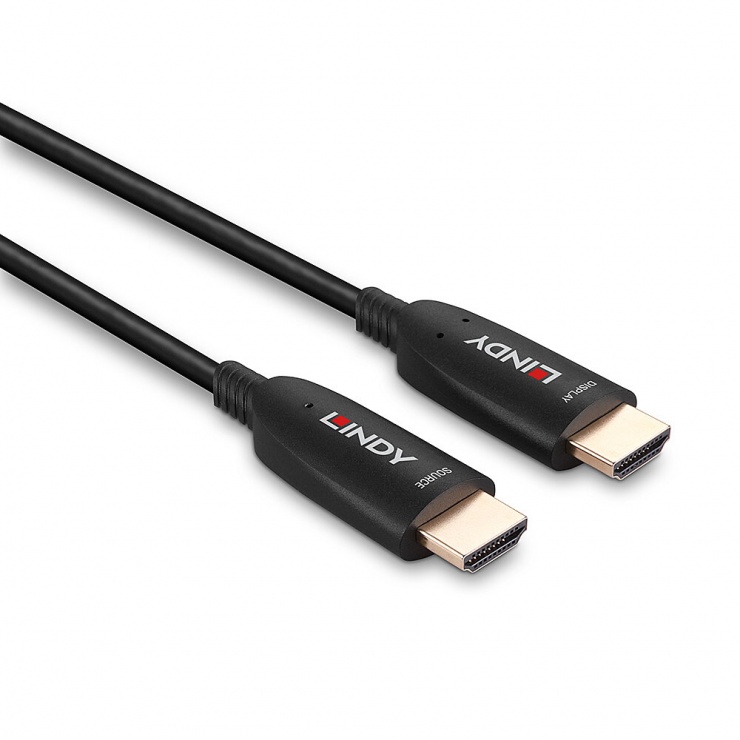 Imagine Cablu fibra optica AOC HDMI 8K60Hz/4K120Hz HDR10+ T-T 10m, Lindy L38510