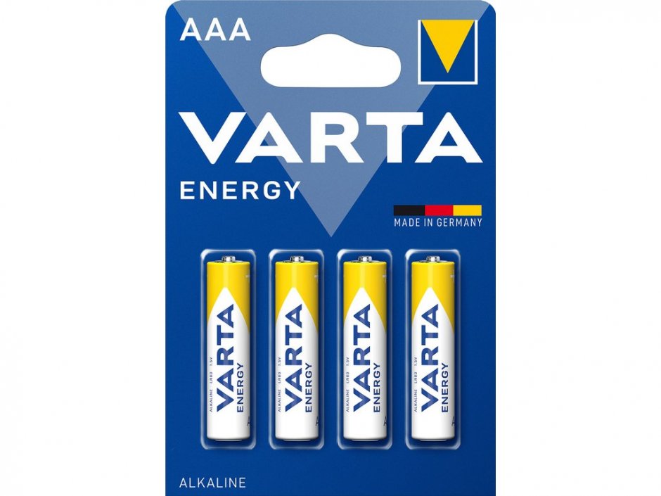 Imagine Set 4 buc baterie alcalina AAA/LR3/MN2400, Varta
