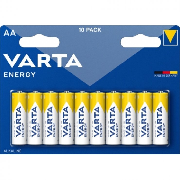 Imagine Set 10 buc baterie alcalina AA/LR6, Varta Energy