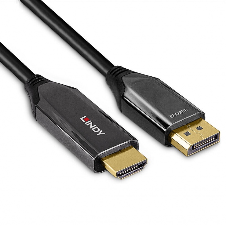 Imagine Cablu activ Displayport la HDMI 8K60Hz/4K120Hz T-T 1m, Lindy L40930