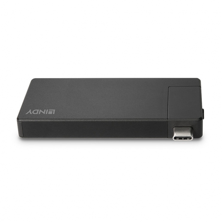 Imagine Adaptor USB 3.2 type C la HDMI 4K60Hz/USB-A + PD 100W, Lindy L43336