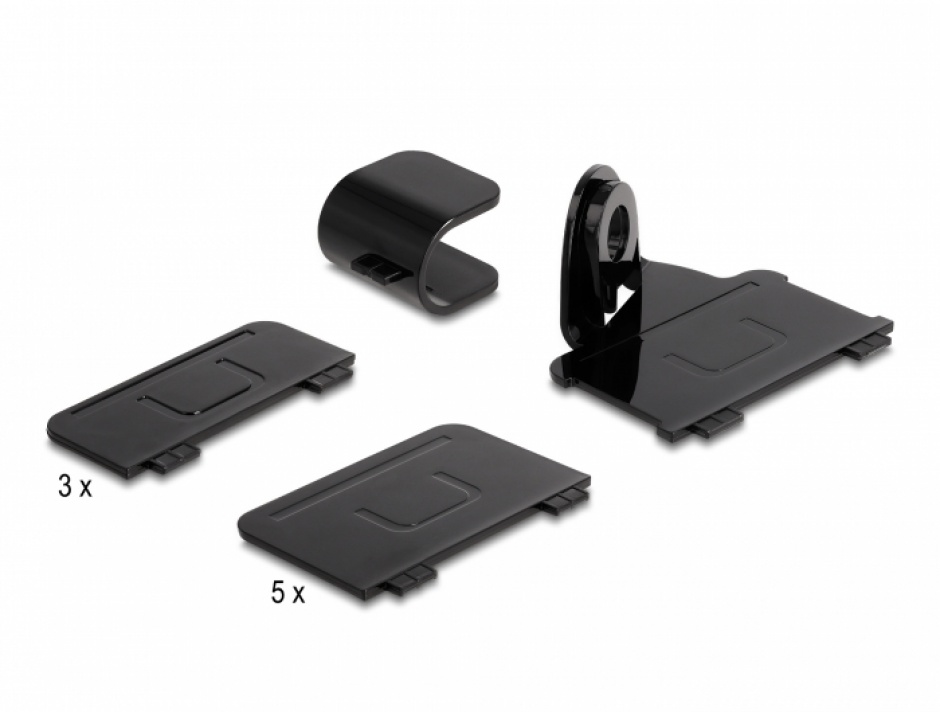 Imagine Statie de incarcare (incarcator priza) cu 3 x USB type C PD + 3 x USB-A (112 W), Delock 41461