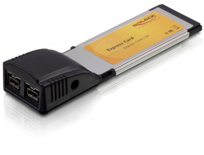 Imagine Placa ExpressCard Delock 2 X Firewire 800, Delock 66205
