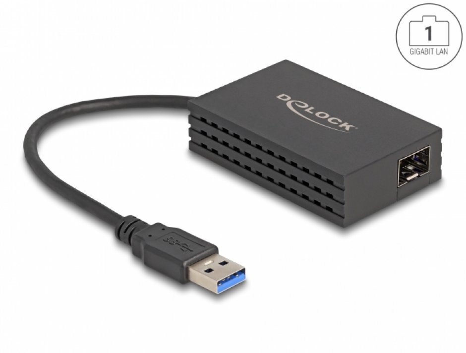 Imagine Adaptor USB-A la SFP Gigabit LAN, Delock 66463
