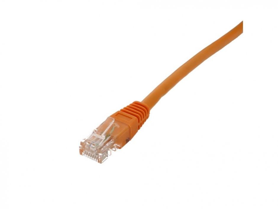 Imagine Cablu de retea RJ45 cat.6 UTP 0.25m Orange, UTP-6003-0.25OE-WL