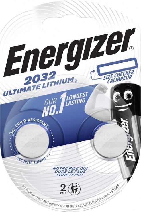 Imagine Set 2 buc baterie CR2032 Ultimate Lithium, Energizer E301319300
