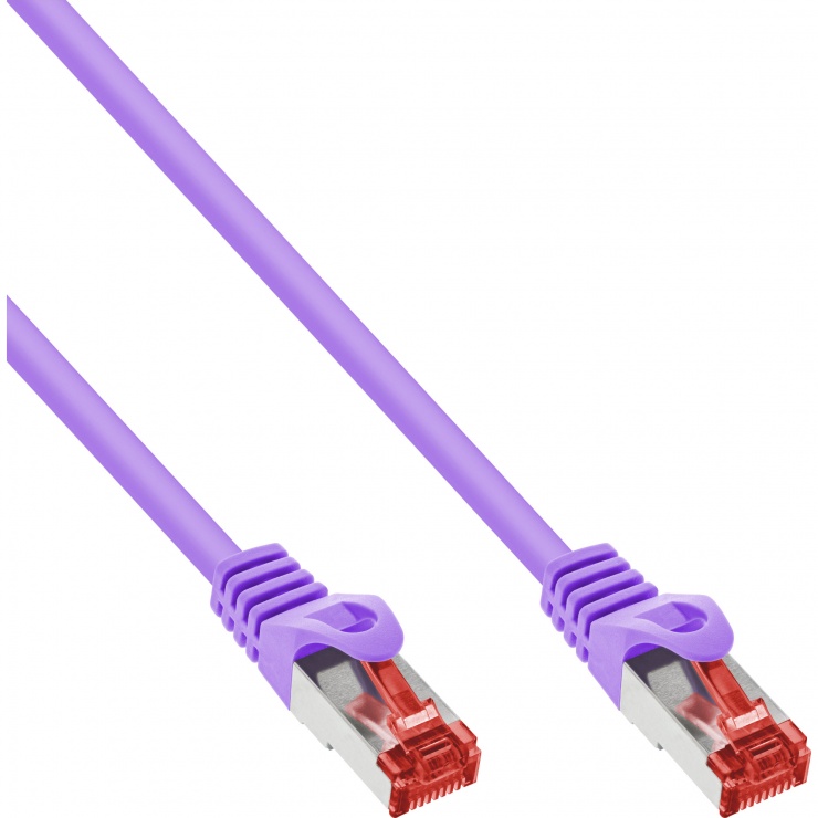 Imagine Cablu de retea RJ45 S/FTP PiMF Cat.6 0.5m Mov, InLine IL76450P