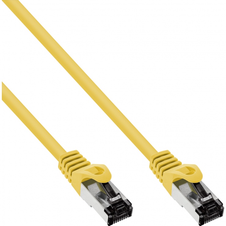 Imagine Cablu de retea RJ45 S/FTP PiMF Cat.8.1 LSOH 10m Galben, InLine IL78800Y