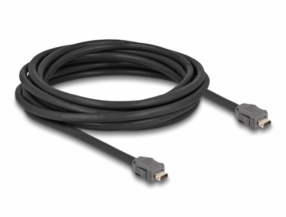 Imagine Cablu ix Industrial (A-coded) pentru Industry 4.0/IoT Cat.7 T-T 5m, Delock 82020