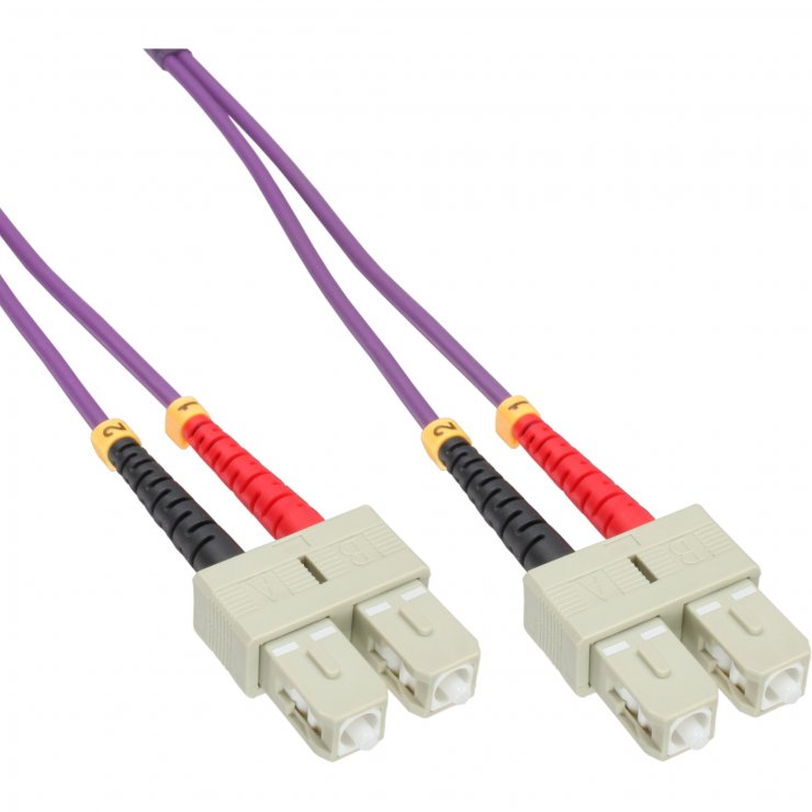 Imagine Cablu fibra optica SC-SC Duplex OM4 1m, InLine IL83501P