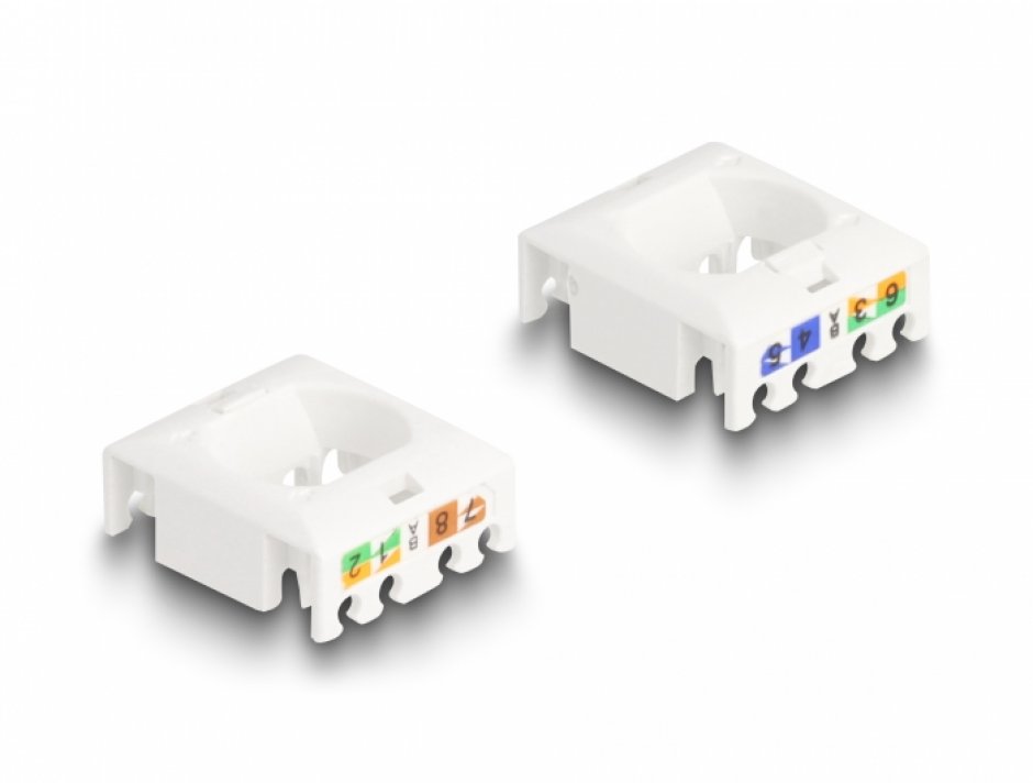 Imagine Keystone RJ45 LSA Cat.6A STP cu clema de blocare, Delock 88020