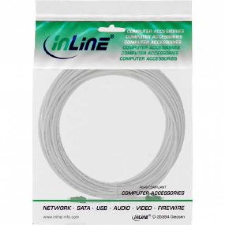 Imagine Cablu fibra optica Simplex FTTH LC/APC la LC/APC OS2 20m, InLine IL88220
