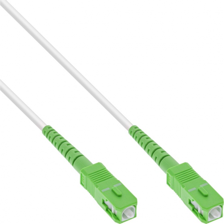 Imagine Cablu fibra optica Simplex FTTH SC/APC la SC/APC OS2 1m, InLine IL88301