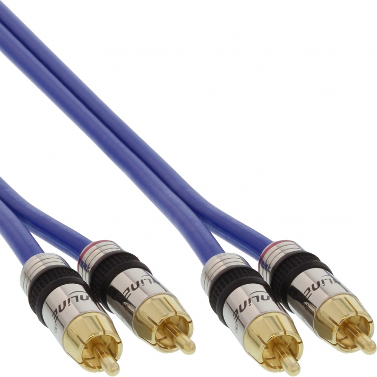 Imagine Cablu audio Premium 2 x RCA la 2 x RCA T-T 15m, InLine IL89715P