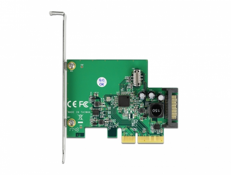 Imagine PCI Express cu 1 port intern USB 3.2 Gen2 key B 20 pini, Delock 90068