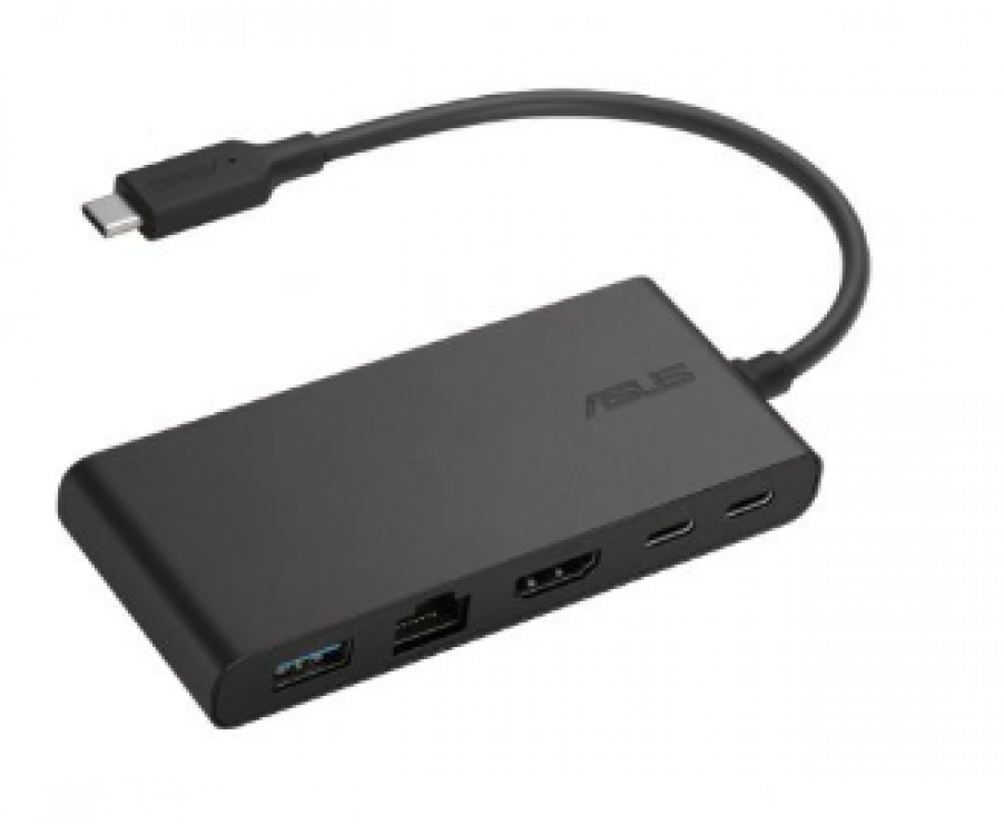 Imagine Docking station USB type C la HDMI 4K60Hz/USB-A/2xUSB type C/LAN Gigabit, ASUS 90XB07F0-BDS000