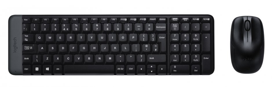 Imagine Kit wireless tastatura + mouse Logitech MK220, Negru