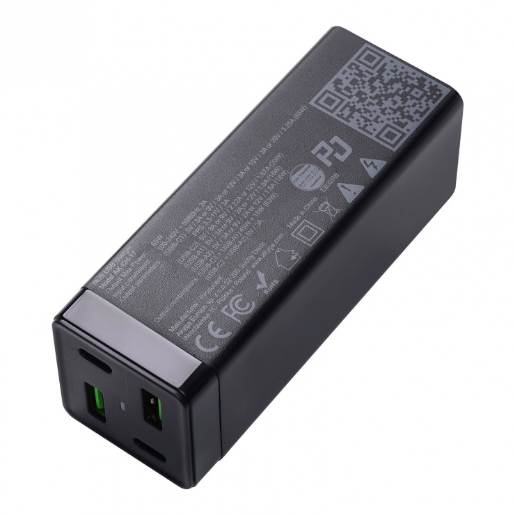 Imagine Incarcator priza 65W USB-A + USB-C Quick Charge 4+ PD 5-20V/1.5-3.25A, AK-CH-17