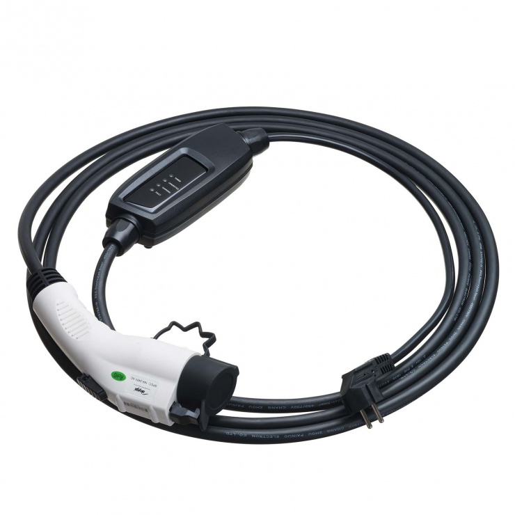 Imagine Cablu de incarcare masini electrice Type 1 16A Control Box 5m, AK-EC-05