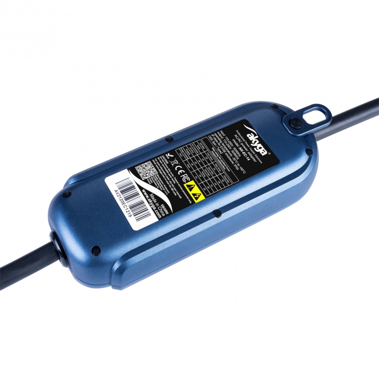 Imagine Cablu de incarcare masini electrice 3 pini Type 2 LCD 1 faza 32A 7.2kW 5m, AK-EC-14