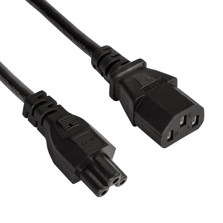 Imagine Cablu alimentare IEC C13 la C5 1.5m, AK-NB-03A
