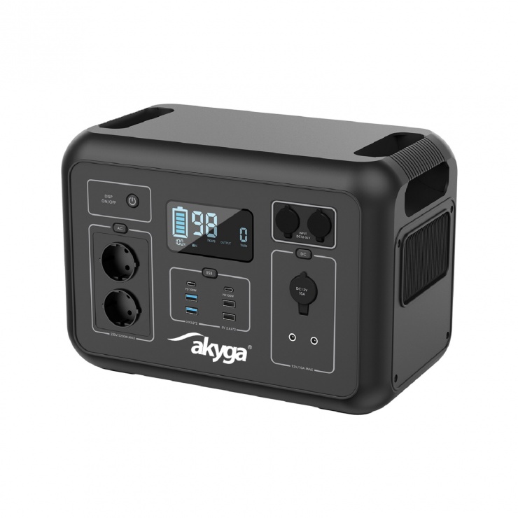 Imagine Power Station portabil 2 x Schuko/2 x USB-C PD 100W/ 2 x USB-A QC 3.0 2200W/2131Wh, AK-PS-03
