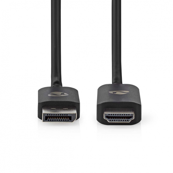 Imagine Cablu Displayport la HDMI 8K30Hz HDR10+ T-T 1.8m, Nedis CCGP37108BK18