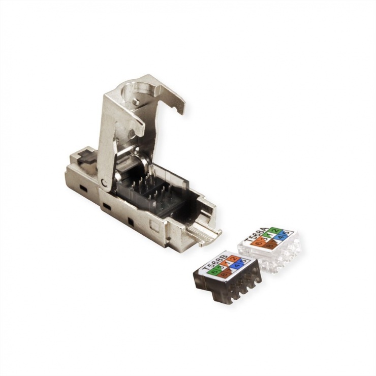 Imagine Conector MYCON retea RJ45 Cat.6A STP pentru fir solid AWG 23-26, CON0373