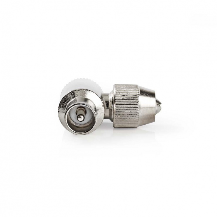 Imagine Set 2 buc conector coaxial unghi 90 grade, Nedis CSGB40997ME