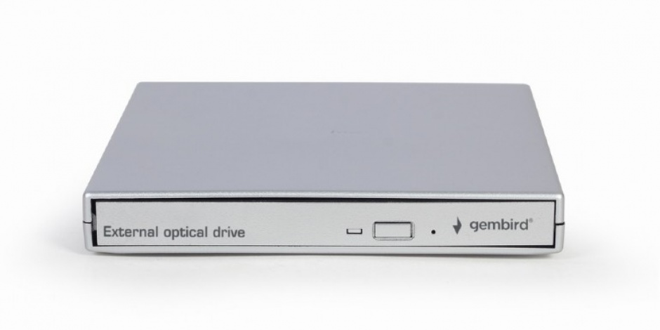 Imagine Unitate optica externa DVDRW Silver, Gembird DVD-USB-02-SV