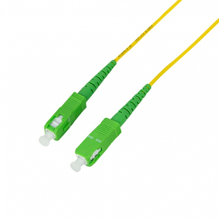 Imagine Cablu fibra optica Simplex Single Mode OS2 SC/APC-SC/APC 20m, Logilink FPSSC20
