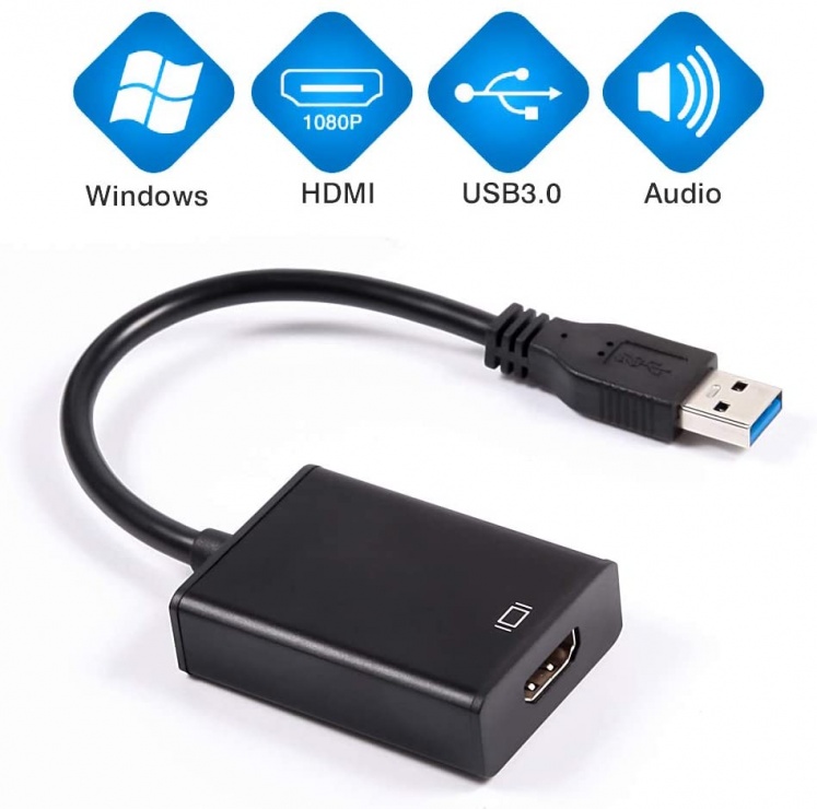 Imagine Adaptor USB 3.0-A la HDMI T-M, khcon-08
