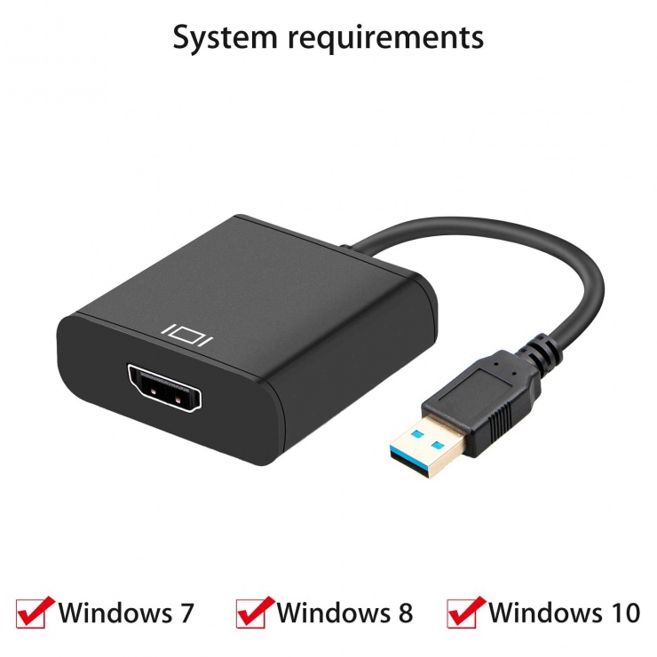 Imagine Adaptor USB 3.0-A la HDMI T-M, khcon-08