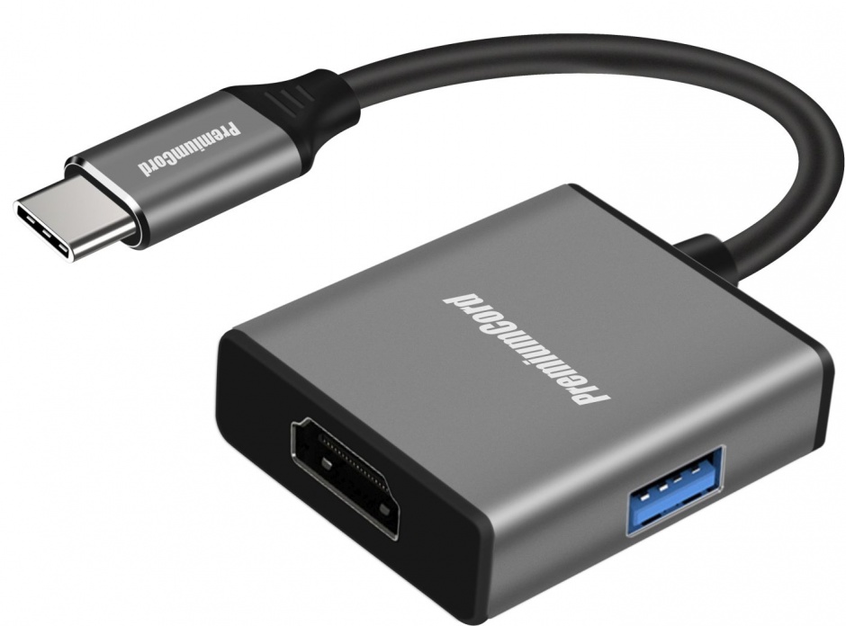 Imagine Adaptor USB type C la HDMI 4K30Hz + USB-A, ku31hdmi21