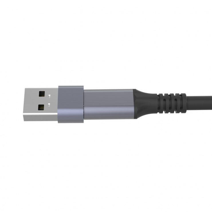 Imagine Adaptor USB 2.0 type C la USB-A M-T Aluminiu, kur31-24