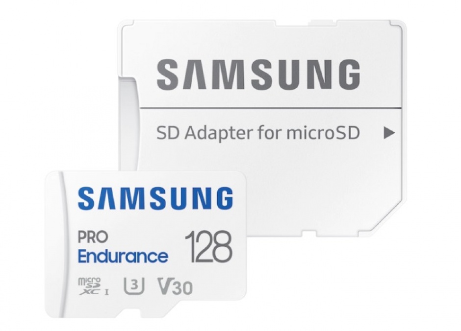 Imagine Card de memorie PRO Endurance microSD Class10 128GB + adaptor, Samsung MB-MJ128KA/EU