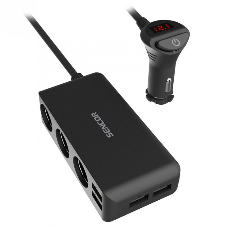 Imagine Splitter bricheta auto 3x + 4 x USB-A, S-SCH450