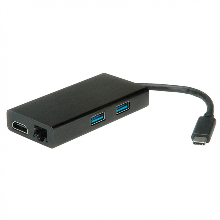Imagine Docking station USB Type C la HDMI 4K30Hz/2 x USB-A 3.2/Ethernet LAN, S3251