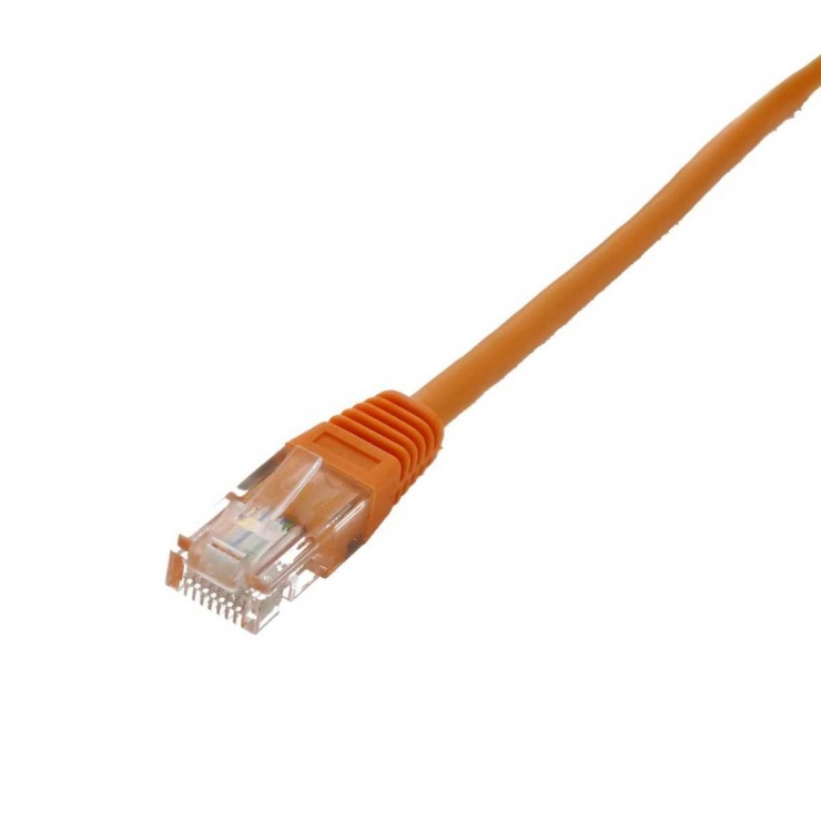 Imagine Cablu de retea RJ45 UTP cat. 5e 0.25m Orange, UTP-0008-0.25OE-WL