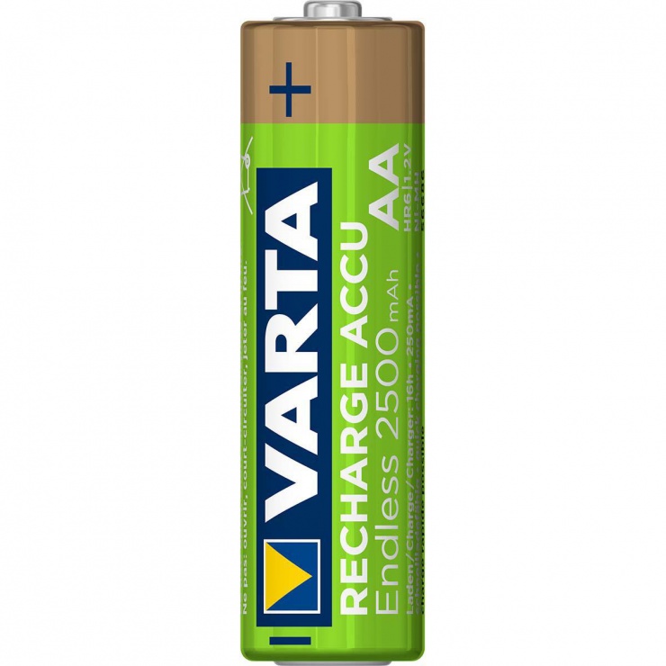 Imagine Set 4 acumulatori AA 2500mAh, VARTA