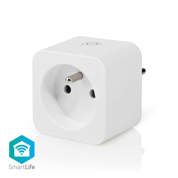 Imagine Priza smart WI-Fi cu monitorizarea consumului, Nedis WIFIP120EWT