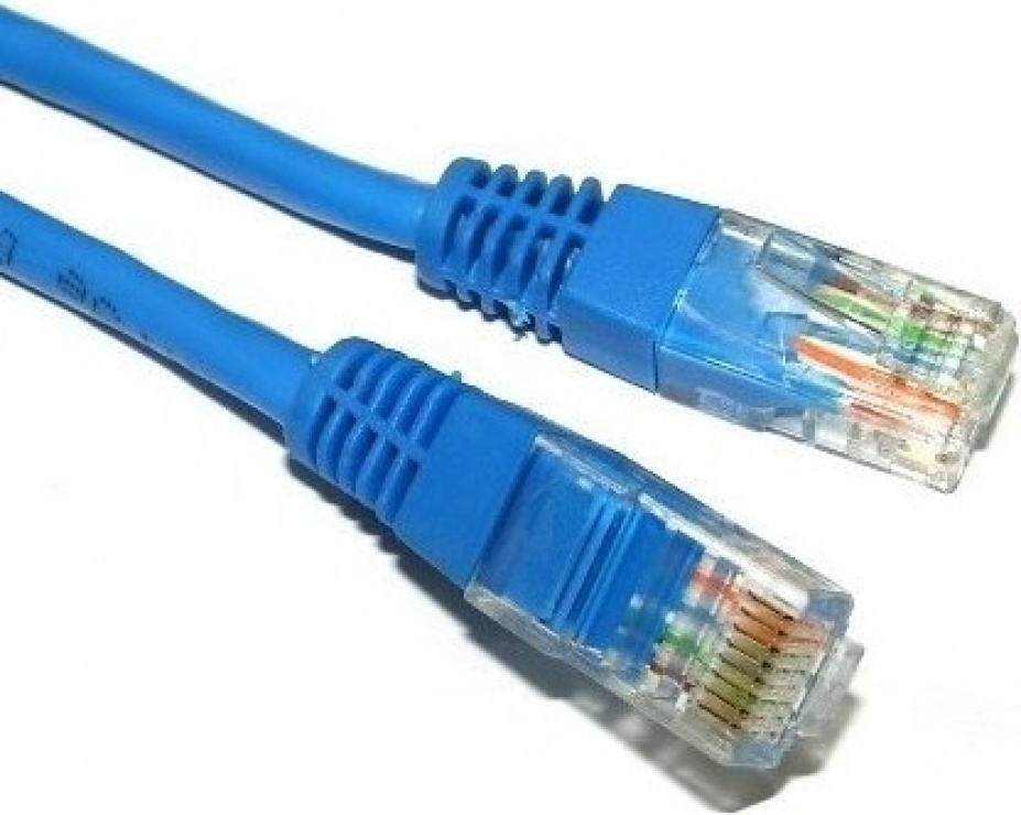 Imagine Cablu de retea UTP cat 5e 20m Albastru, Spacer SP-PT-CAT5-20M-BL