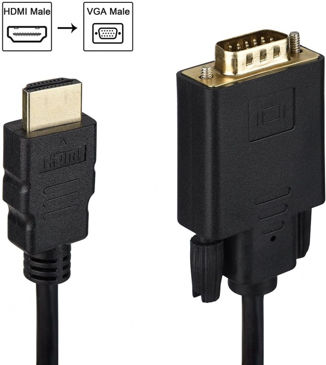 Imagine Cablu convertor HDMI la VGA T-T 2m, khcon-50