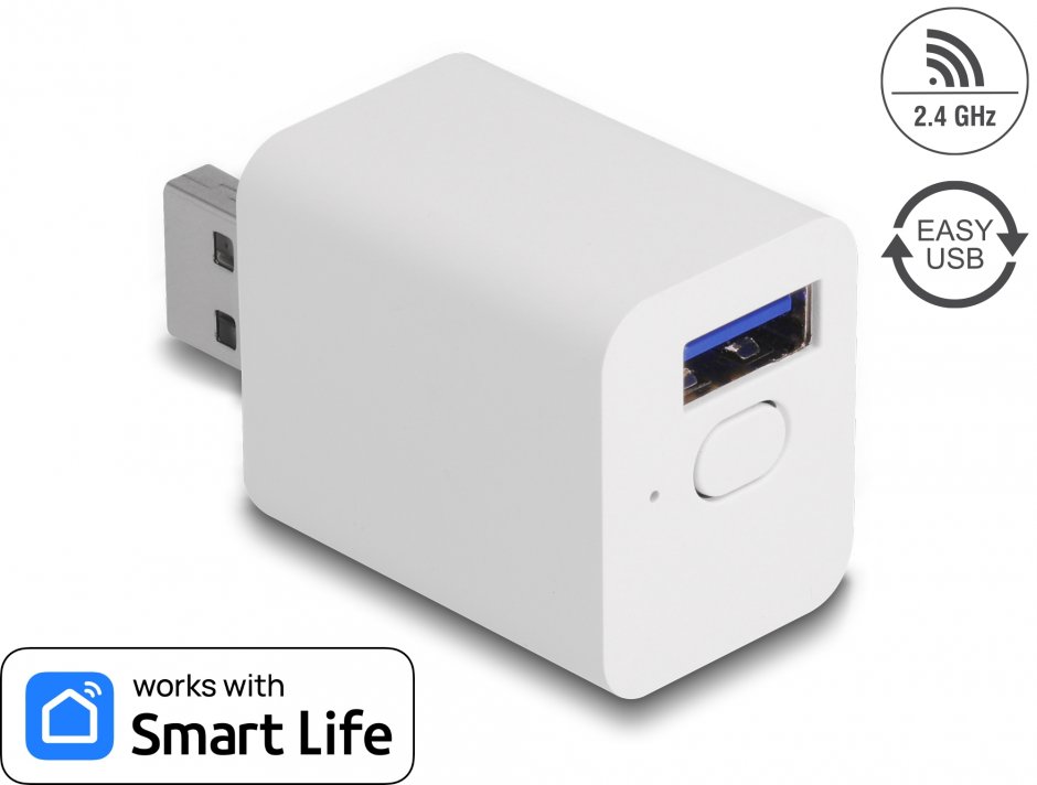 Imagine Priza smart wifi 1 x EASY-USB, Delock 11832