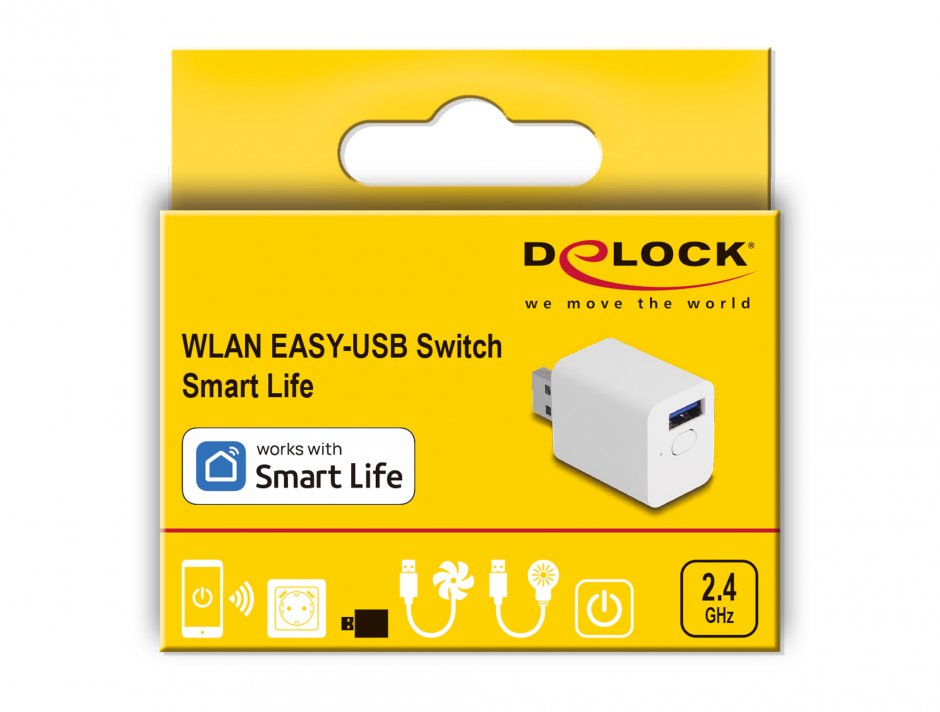 Imagine Priza smart wifi 1 x EASY-USB, Delock 11832