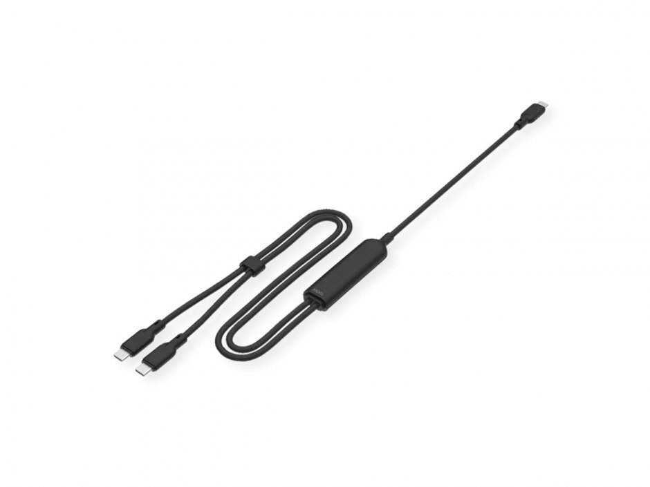 Imagine Cablu alimentare Y USB type C 100W 1.8m, Value 11.99.8312