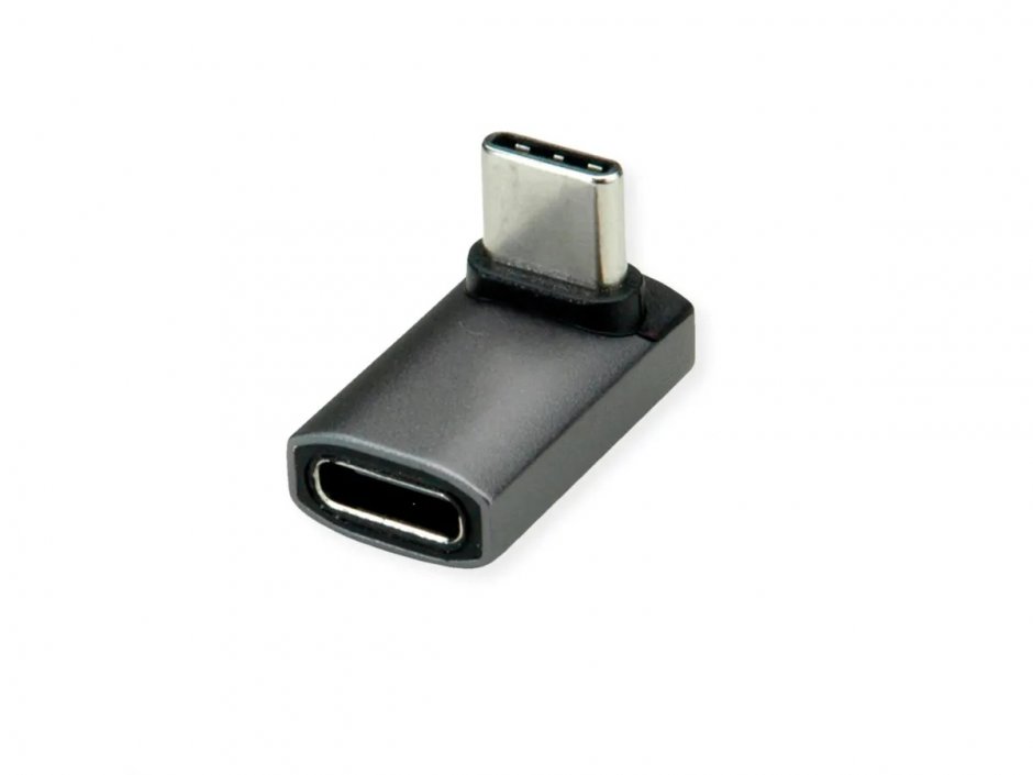 Imagine Adaptor USB 4 type C 240W unghi 90 grade T-M Aluminiu, Value 12.03.2934