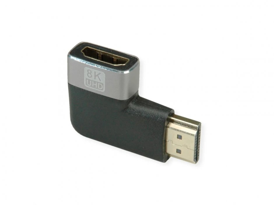 Imagine Adaptor HDMI 8K60Hz unghi 90 grade T-M, Roline 12.03.3251